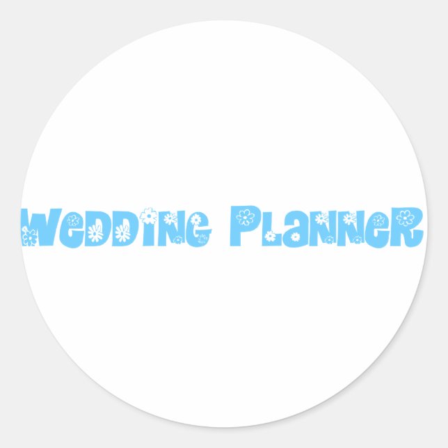Sticker Rond Wedding planner (Devant)
