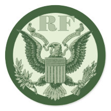 Weekend Money Game Vintage Green Eagle Crest Mono