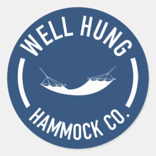 Sticker Rond Well Hung Hammock Company