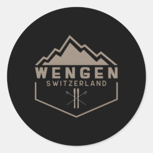 Sticker Rond Wengen Suisse