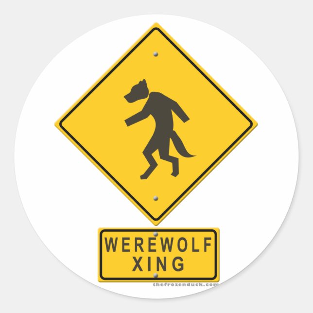 Sticker Rond Werewolf XING (Devant)