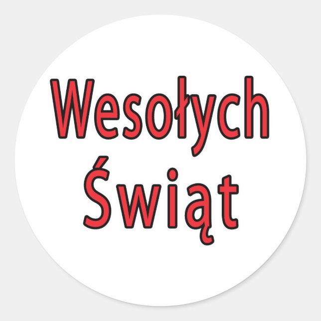 Sticker Rond Wesolych Swiat (Devant)