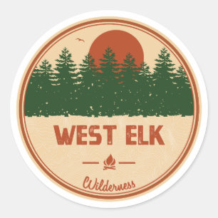 Sticker Rond West Elk Wilderness Colorado