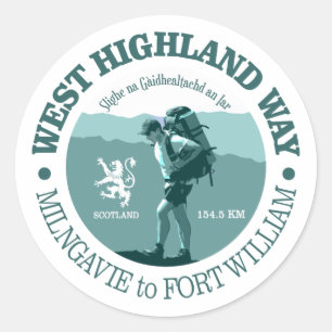 Sticker Rond West Highland Way