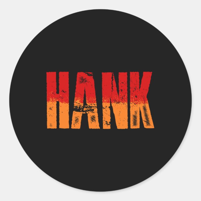 Sticker Rond Western Hank Folk Style Line Danser Country Music (Devant)