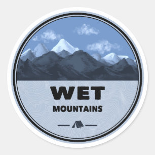 Sticker Rond Wet Mountains Colorado Camping
