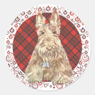 Sticker Rond Wheate Tartan