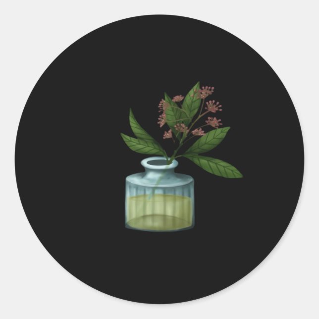 Sticker Rond Whimsigoth Apothecary Vase Classic (Devant)