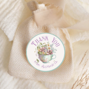 Sticker Rond WhimssFleur sauvage Fairytale Tea Party
