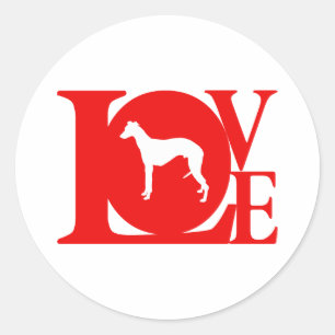Sticker Rond Whippet