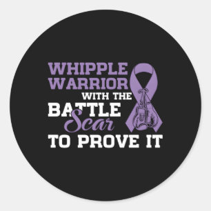 Sticker Rond Whipple Guerrier Pancréatique Cancer Sensibilisati