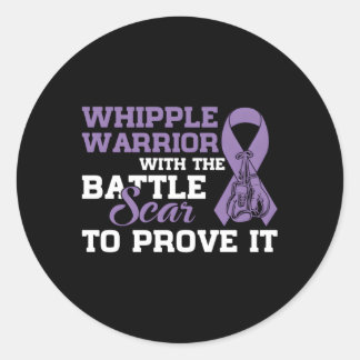 Sticker Rond Whipple Guerrier Pancréatique Cancer Sensibilisati