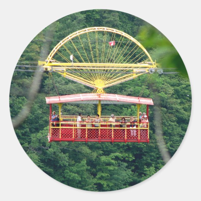 Sticker Rond Whirlpool Aero Car : Niagara Falls (Devant)
