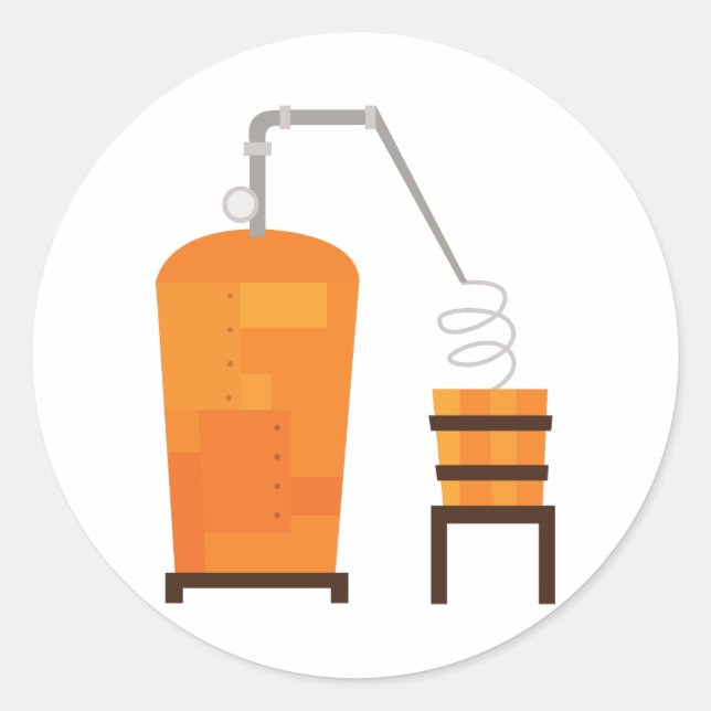 Sticker Rond Whiskey (Devant)