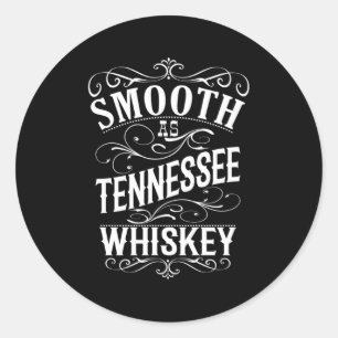 Sticker Rond Whiskey lisse comme Tennessee