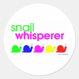 Sticker Rond Whisperer d'escargot