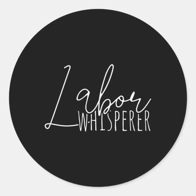 Sticker Rond Whisperer Doula (Devant)