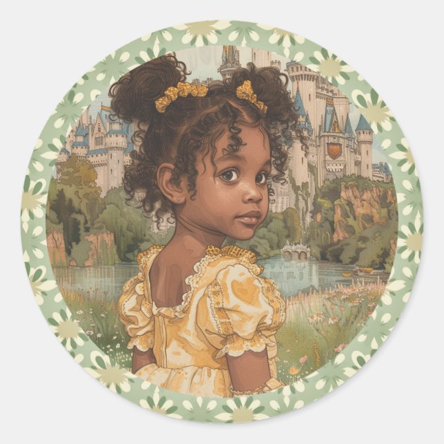 Sticker Rond Whispers of Pourcentage : Black Princess Chronicle (Devant)