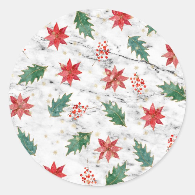 Sticker Rond White Christmas Nail Art (Devant)