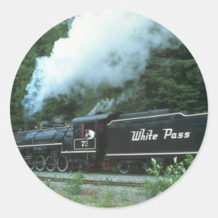 Sticker Rond White Pass et Yukon in White Pass de Skagway,