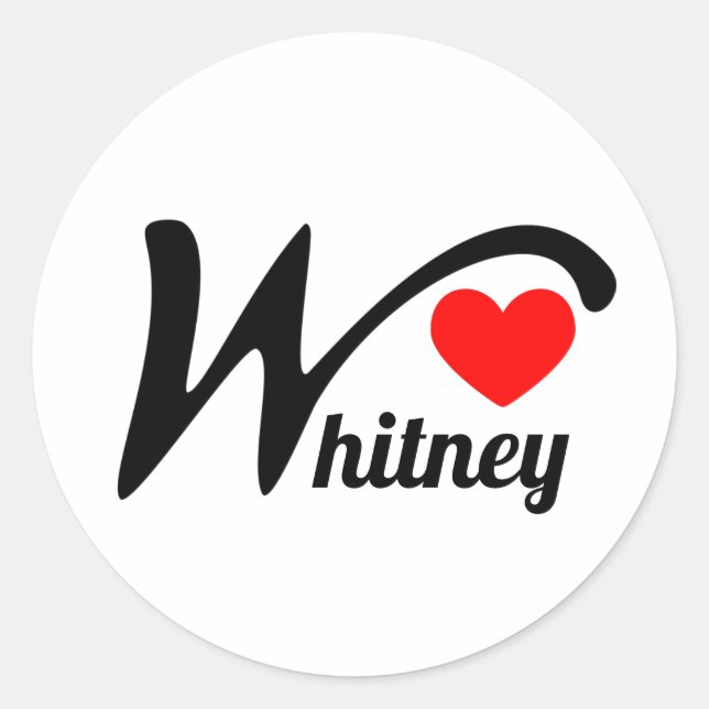 Sticker Rond Whitney (Devant)