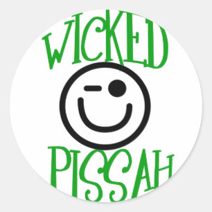 Sticker Rond Wicked Pissah !