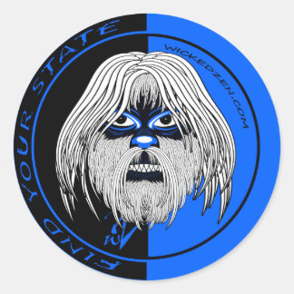 Sticker Rond Wicked Yeti