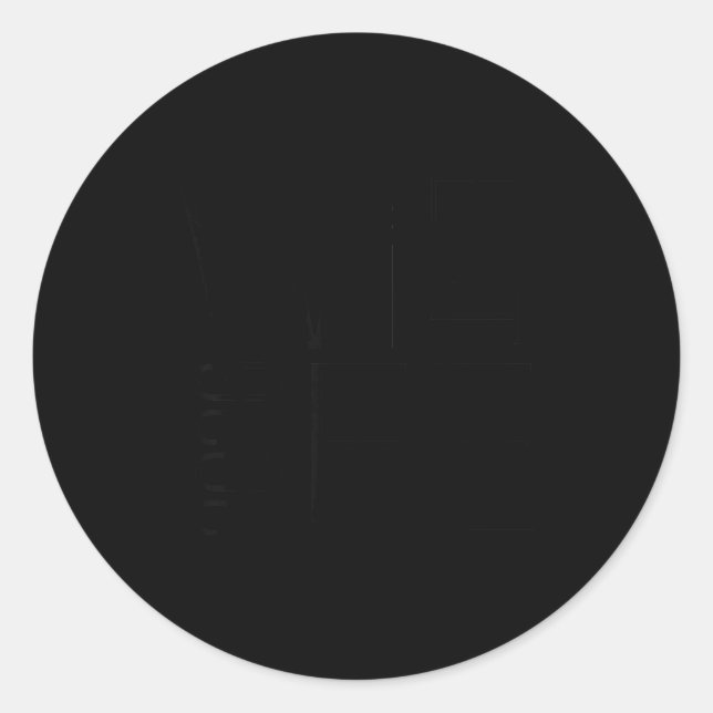 Sticker Rond Wife Est. 2026, Married Couple, Wedding Husband Ma (Devant)