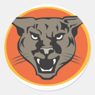 Sticker Rond Wild Cougars de Junglewalk..com