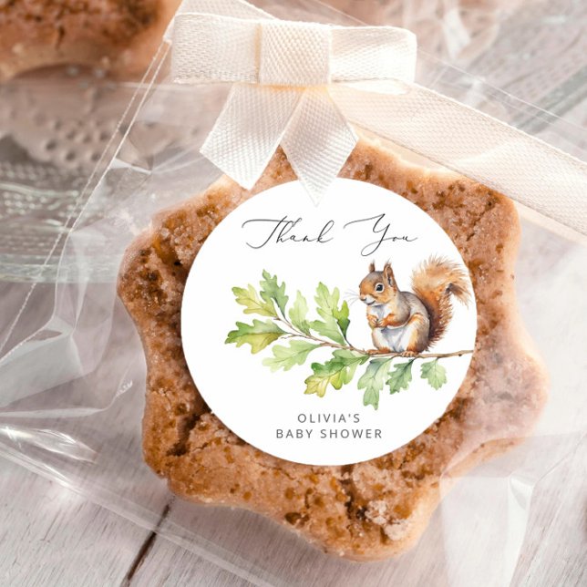 Sticker Rond Wild One Est Sur Le Chemin Du Baby shower Merci (Créateur téléchargé)