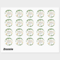 Étiquette autocollante / Stickers - Thème Jungle Tropical Chic