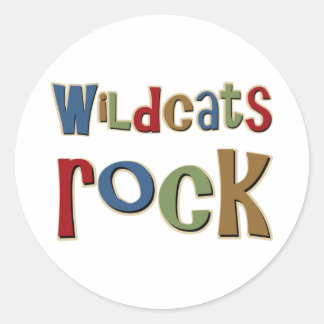 Sticker Rond Wildcats Rock
