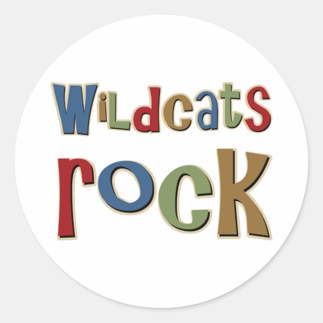 Sticker Rond Wildcats Rock (Devant)
