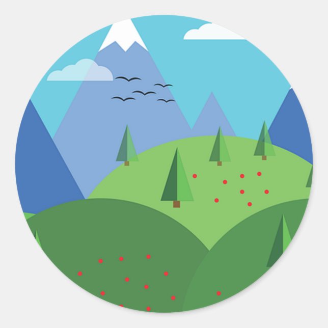 Sticker Rond Wilderness (Devant)