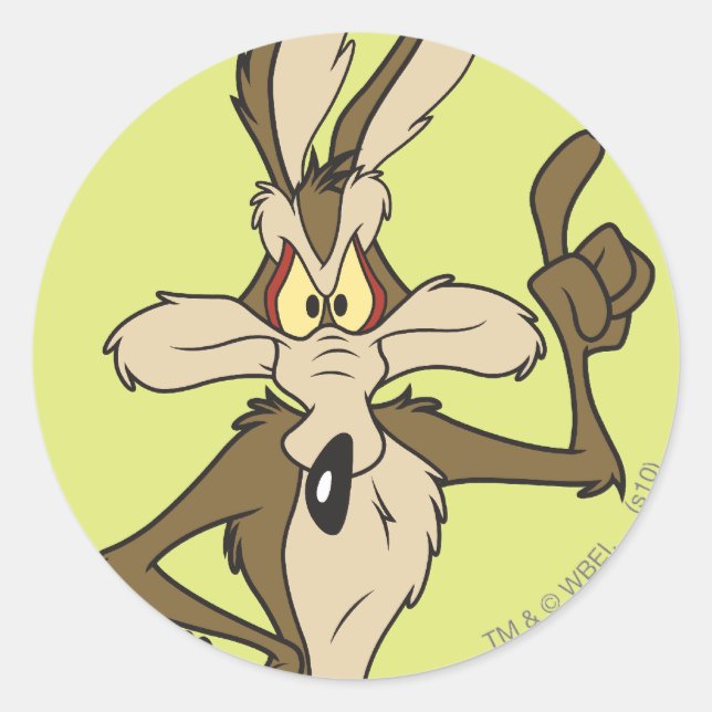 STICKER ROND WILE E. COYOTE™ HAUT (Devant)