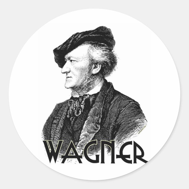 Sticker Rond Wilhelm Richard Wagner (Devant)