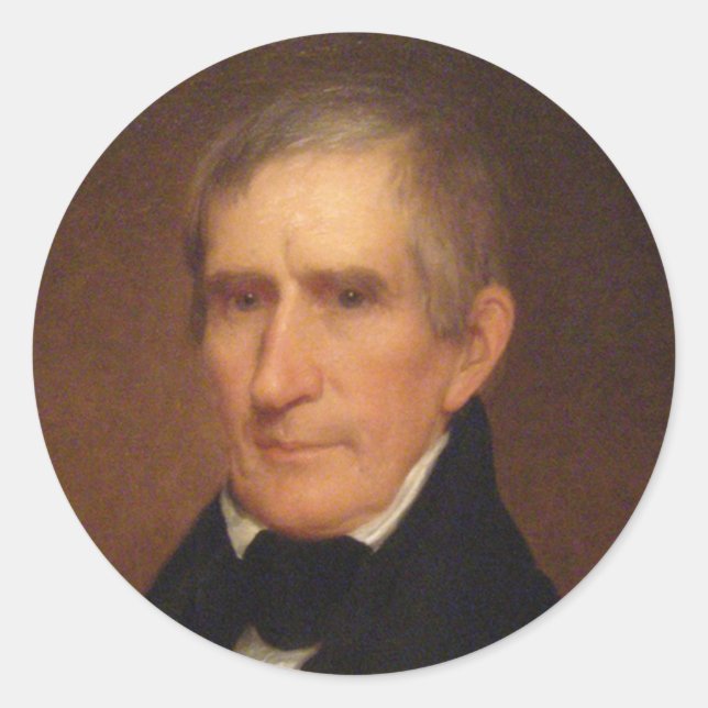 Sticker Rond William Henry Harrison (Devant)