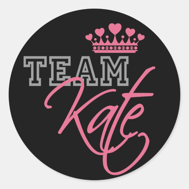 Sticker Rond William & Kate Mariage royal (Devant)