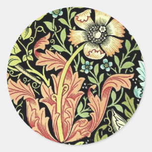 Sticker Rond William Morris Compton Fond d'écran classique
