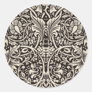 Sticker Rond William Morris Daffodil Papier peint floral