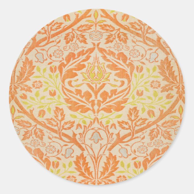 Sticker Rond William Morris Golden Bough Tapestry Motif (Devant)