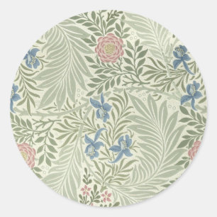 Sticker Rond William Morris Larkspur Fond d'écran floral
