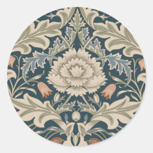 Sticker Rond William Morris Severn Floral Garden Flower Classic