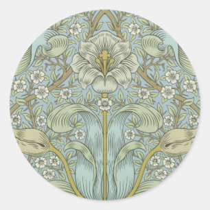 Sticker Rond William Morris Spring Thicket : Floral antique