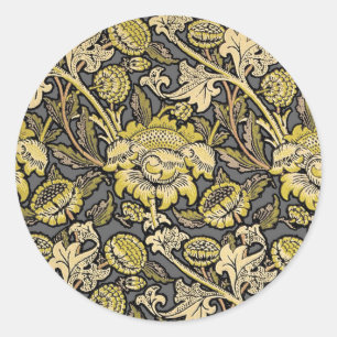 Sticker Rond William Morris Wey Fond d'écran Floral