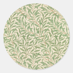 Sticker Rond William Morris Willow Bough Garden Flower Classic