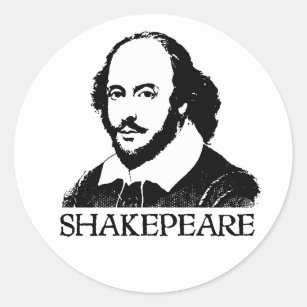 Sticker Rond William Shakespeare