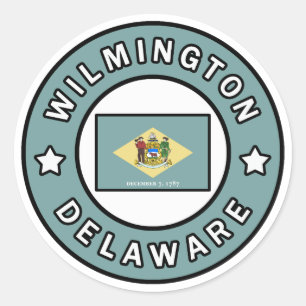 Sticker Rond Wilmington Delaware