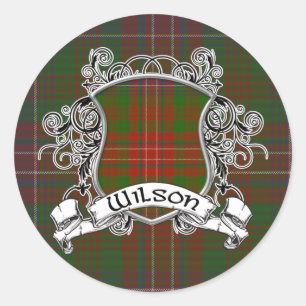 Sticker Rond Wilson Tartan Shield