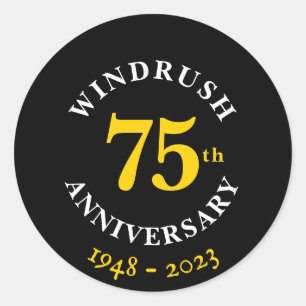 Sticker Rond Windrush 75e anniversaire